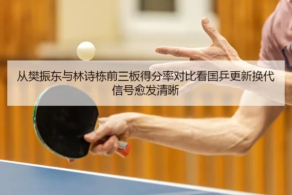从樊振东与林诗栋前三板得分率对比看国乒更新换代信号愈发清晰 - Dexin Sports